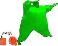 Vista 29 de traje inflable para adultos, ideal para disfraz de halloween y fiestas Morado