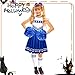 JcHrmers Cheerleader Costume Cheerleading Cosplay Outfit Cheer Dress Accessories for Party Uniform Dress Up with Accessories (Blue, 7-8 Years)
