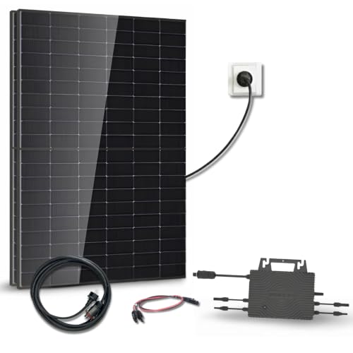 Kit Solaire 1000Wc DMEGC – 2 Panneaux Bifaciaux Bi-verre – Micro-onduleur Sossen 1000W Wi-Fi – Plug & Play