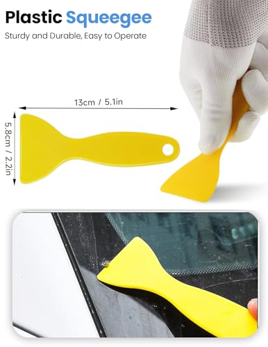 WEETALL Car Window Film Tinting Suite, Car Squeegee for Vinyl, Auto Tint Window Tint Tools Kit, Felt Squeegee Protective Film Installation Tools, Complete Car Wrap Kit