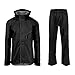 Produktbild AGU Essential Passat Regenanzug, Regenkleidung Fahrrad Herren & Damen, Wasserdicht & Reflektierend, 100% Recyceltes Polyester, Unisex - XL - Schwarz