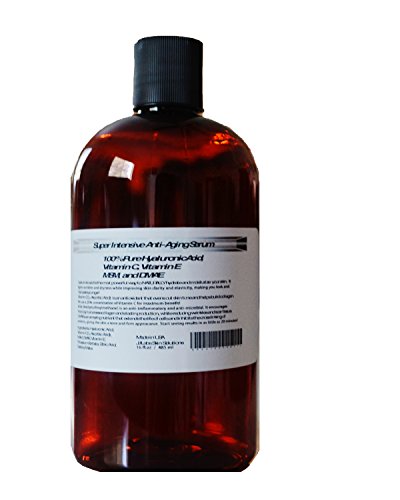 Super-Intensive-Anti-Aging-Serum-100-Pure-Hyaluronic-Acid-Vitamin-C-Vitamin-E-MSM-and-DMAE-2x16oz Super Intensive Anti-Aging Serum, 100% Pure Hyaluronic Acid, Vitamin C, Vitamin E, MSM, and DMAE (2x16oz) - Image 1