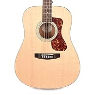 Acoustic-electric Guitar with Solid Sitka Spruce Top Indian Rosewood Fingerboard Guild AP-1 Pickup - Natural Mahogany Sides Neck Arched Mahogany Back