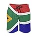 TAIZIYEAH South African Flag Men's Swim Trunks Quick Dry Hawaii Beach Shorts Summer Boardshorts Mesh Lining with Pockets XL