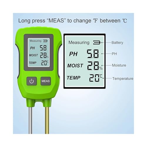 pH-mètre de sol portable à haute précision avec grand écran LCD