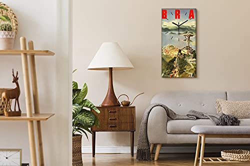 Horloge ne pas tic tac en silence toile Brésil Rio art moderne - 4