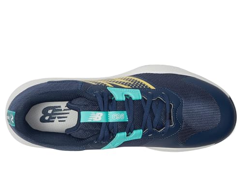 New Balance New Balance Men's 696 V6 Tennis Shoe, White/Clementine, 11 Wide