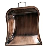 GRIRIW Heavy Duty Industrial Dustpan Handheld Trash Shovel Portable Desktop Cleaning Tool Red Bronze