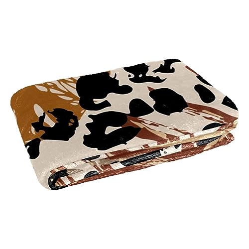 Couverture chaude Monstera léopard pour pique-nique camping et plage