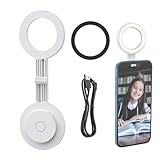 ✨【Éblouissement extérieur】 : avec cette lampe à selfie pour téléphone, ne manquez ja-mais l'occasion de prendre des selfies incroyables. Sa taille compacte le rend facile à ranger et à transporter à tout moment et en tout lieu. Dites adieu au mauvais éclairage et bon-jour a-u-x selfies parfaits.
