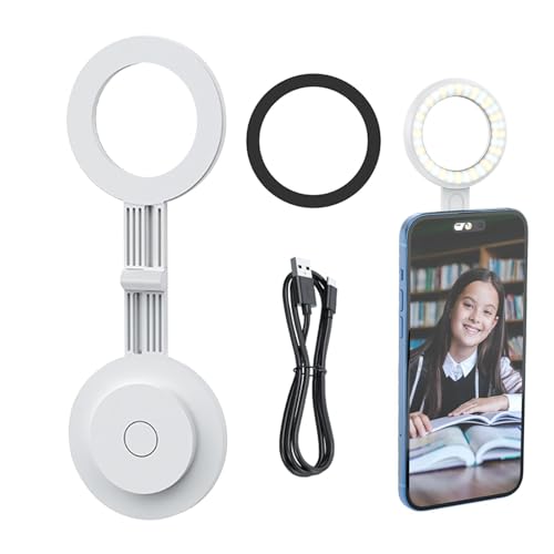 Luzes de selfie para celular, luzes de LED magnéticas, acessórios para câmera de celular, brilho aju
