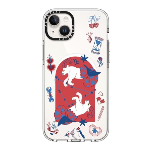 Coque iPhone 14 Plus antichoc CASETiFY Capricorne pour éviter le jaunissement du plastique
