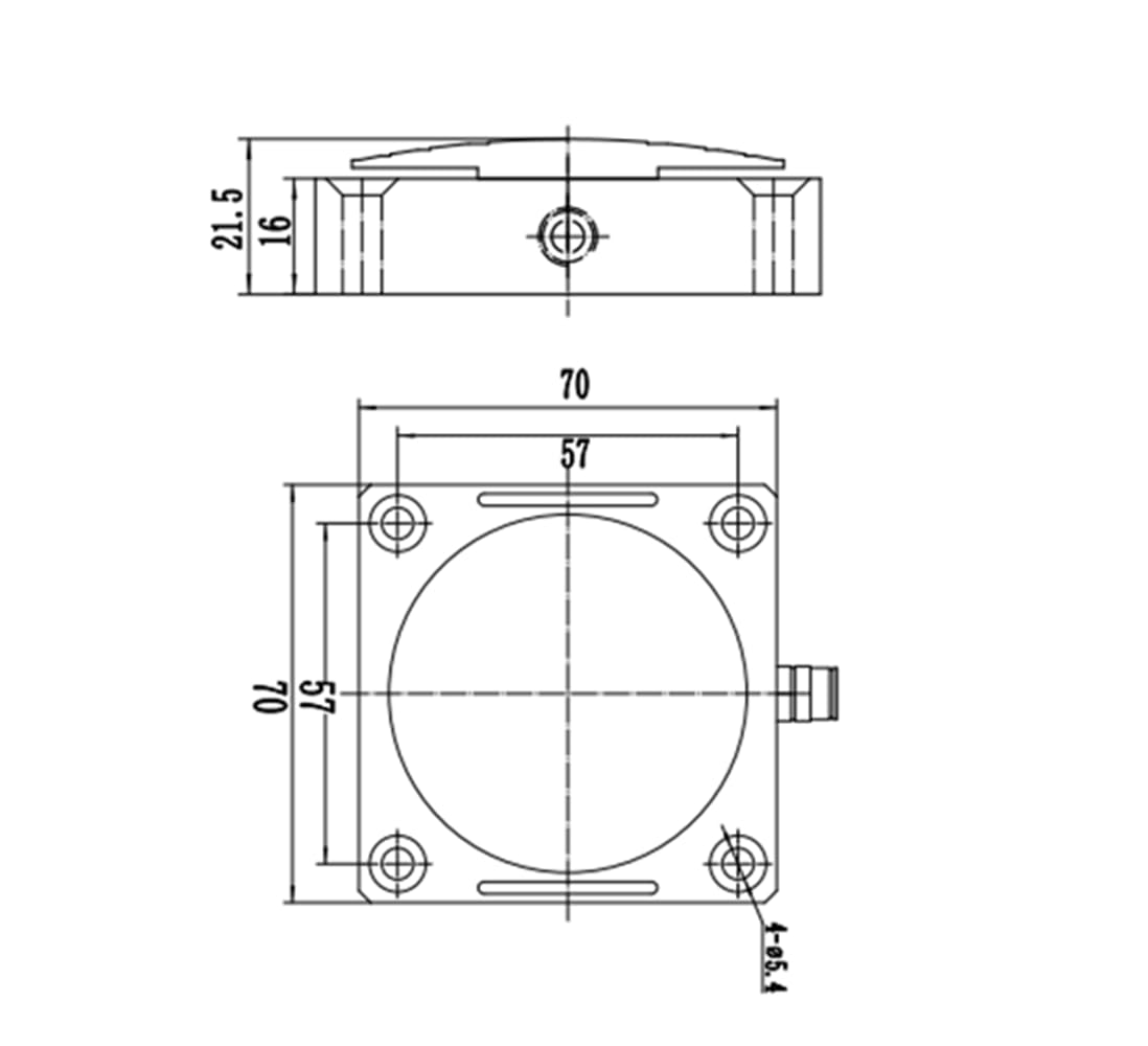 CALT DYTB-002 - Cella di carico in linea, sensore di pressione (0-50 kg)