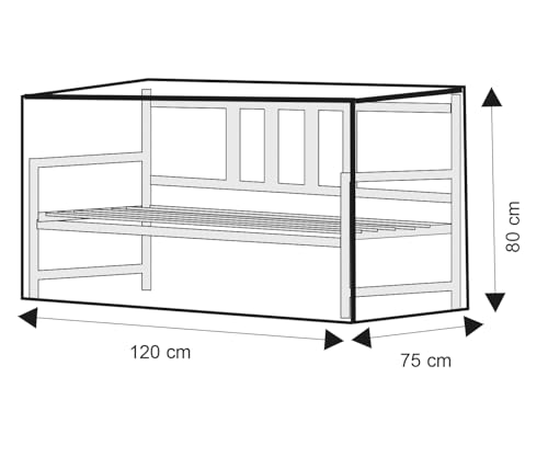 Happy People 79293 Schutzhülle für Gartenbank, transparent