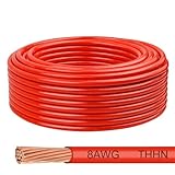 THHN Wire 8 Gauge 100 FT, 8 AWG Stranded OFC Copper Electrical Building Wire with Nylon Jacket PVC Insulation, Rated 600V for Residential, Industrial, CNC, Ground (8 Gauge, Red)