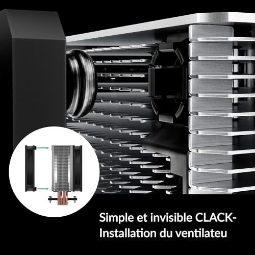 ARCTIC Freezer 36 CO- Single-Tower CPU Cooler with Push-Pull, Two Pressure-optimised 120 mm P Fans, Dual Ball Bearing, 200-1800 RPM, 4 heatpipes, incl. MX-6 Thermal Compound - Black