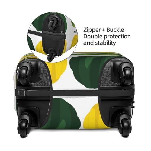 En And Yellow Pumpkins Elastic Travel Luggage Covers Dustproof Scratch-Resistant Suitcase Protector Fit 22-24 Inch2