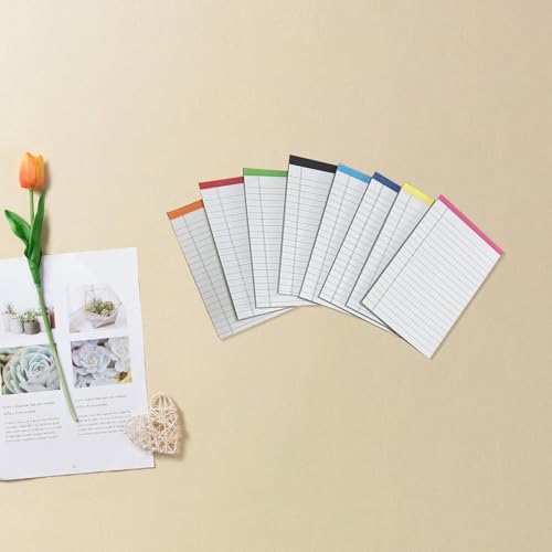 Bloc de tablettes de écriture petit format, mini bloc-notes à lignes larges pour école et bureau - 7