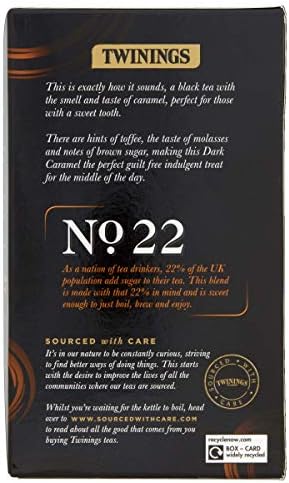 Twinings Dark Caramel Tea Bags, 40 each