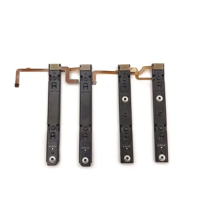 YANHAO [Części do gier wideo] 1 para oryginalna część zamienna prawa i lewa szyna ślizgowa z elastycznym kablem mocującym część do konsoli Nintendo Switch OLED NS Rebuild Track [Wymiana] (kolor: do