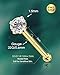 COCHARM 14K Solid Gold Bone Nose Stud 22g 1.5mm 2mm 3mm CZ Yellow Gold Nose Bone 22g Press Fit Nose Pin 7mm Long Bar NosePiercing 14Kt Nose Jewelry for Women Man