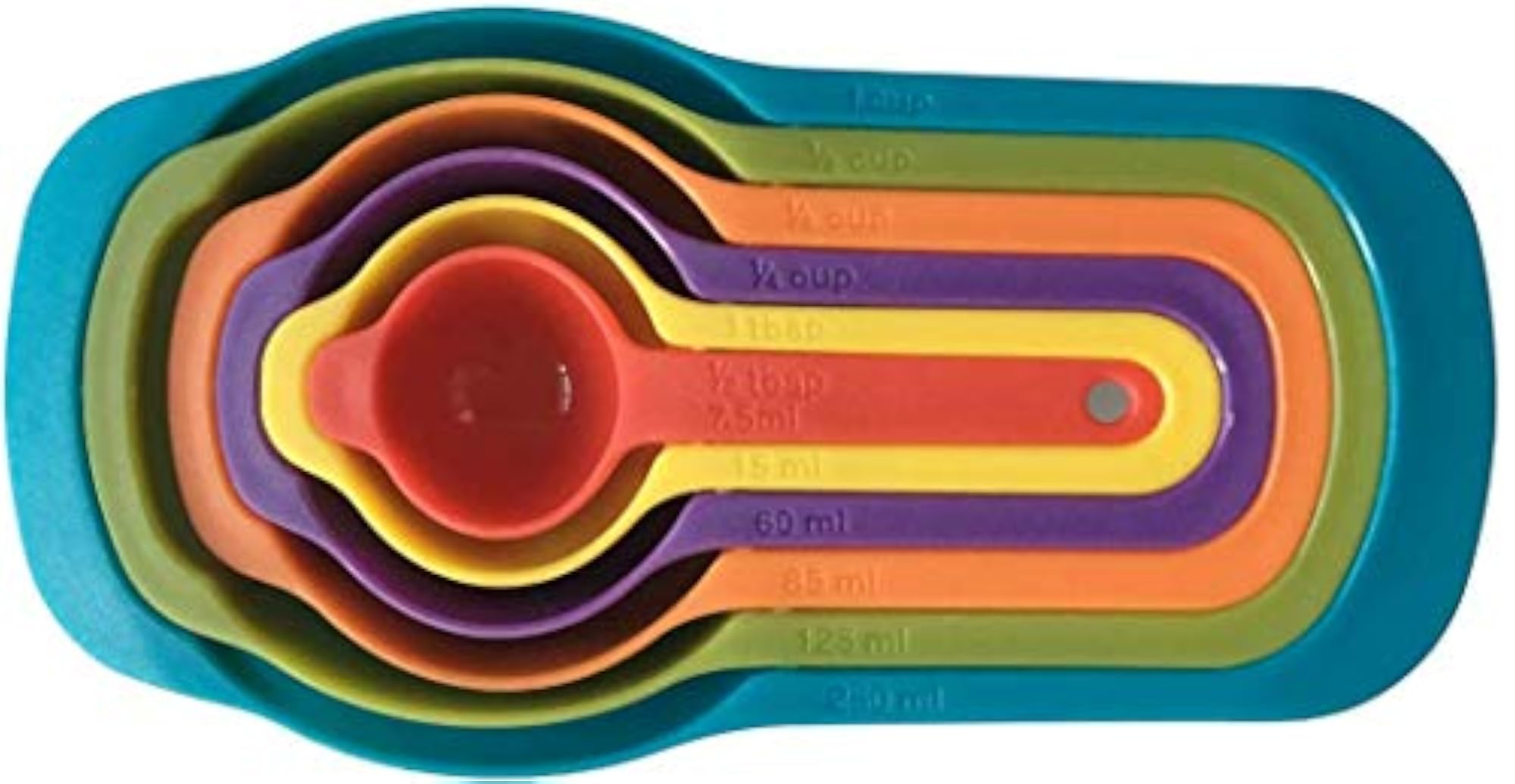 Plastic Colorful Measuring Spoon Set 6 pcs