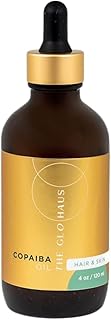 THEGLOHAUS Copaiba Oil Resin - 100% Natural, Pure and Undiluted Essential Oil for Skin, Muscle Pain, Hair, Aromatherapy & ...