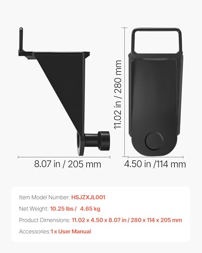 Image of VEVOR Shipping Container Jack Lug with U-Shaped Handle, 1-Pack, Storage Leveler Booster Withstands Sun & Rain, Heavy Duty Container Jack Lug for Shipping Industry, Logistics, Warehouse Management