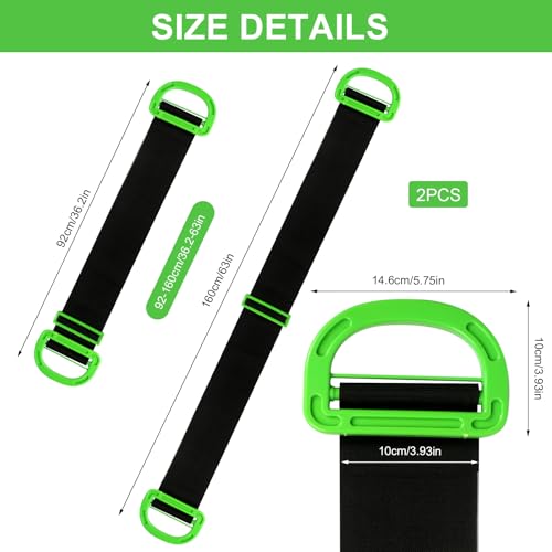 Transportgurt 2 Pack Tragegurte Umzug Verstellbare Hebegurte Lasten 330lbs Transportgurt Schwerlast Tragegurt für Möbel Boxen Klavier Bücherregalen