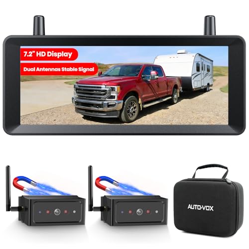 AUTO-VOX 7.2" Wireless Magnetic Backup Camera