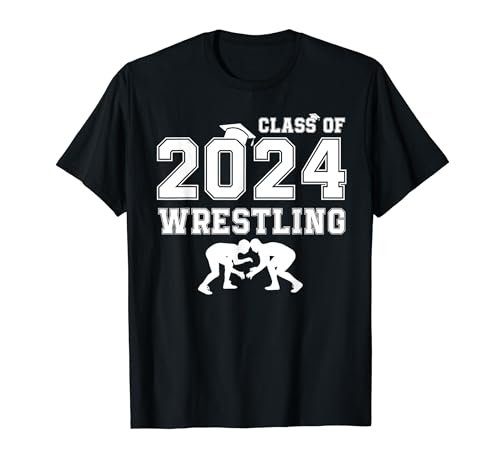 Wrestler Class of 2024 Wrestling, Senior High School Grad T-Shirt