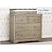 Simmons Kids SlumberTime Paloma 4 Drawer Dresser with Changing Top, Rustic Whitewash