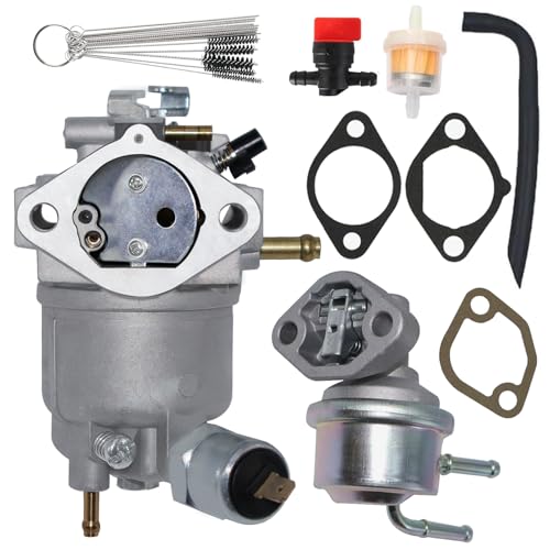 XZJZWSSY AM128355 Carburetor Fit for John Deere LX279 LX178 LX188 2317 2718 9330 17HP Fit for Kawasaki FD501V 4 Cycle Engine With AM132715 Fuel Pump