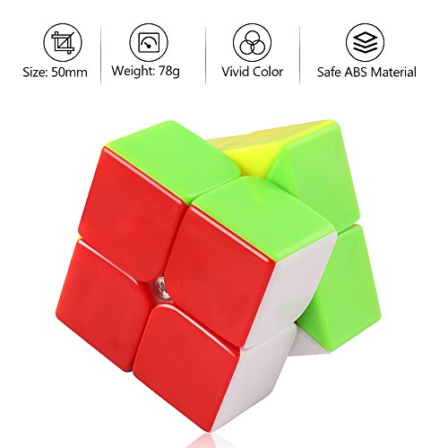 D-Fantix Cyclone Boys 2X2 Speed Cube Stickerless 2 By 2 Magic Cube Puzzles Toys 50Mm #TOP4