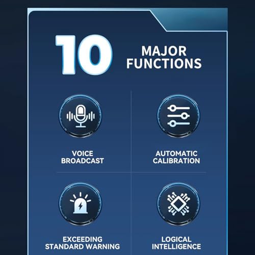 Air Quality Monitor Indoor, Portable Indoor Air Quality Meter Monitor, 10-in-1 Air-Quality Meters Detects PM2.5, HCHO, Testing Device Detection Meter for Home Bedroom House Offices Car - Image 3