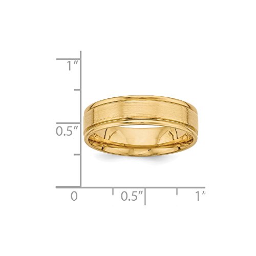 14k Yellow Gold Comfort Fit Unique Wedding Band Ring3