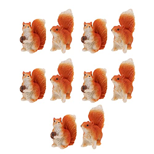 Yarnow 30Pcs Office Home Statue Mini Ornament Figure Statues Micro Household Decor For Fairy Plant Collection Cake Play Garden Patio Resin Pots Squirrel Lovely Figurine Toys #TOP3