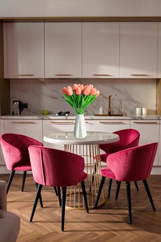 Tulipanes artificiales para centros de mesa florales y decoración del hogar 5