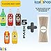 Jarritos Variety Collection Mexican Soft Soda Drink Flavors May Vary 1.5 Lt Plastic Bottles 5-Pack + 15 Sugarcane Disposable Straws by KOOL8SHOP Infinite Deals