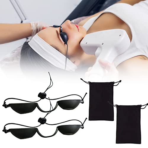 Bavooty Gafas UV,Gafas LPL Gafas de Bronceado de Seguridad Ajustables Protección Ocular Bronceador...