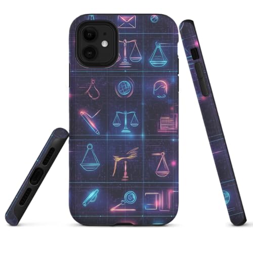 HYPESTYLE Lawyer Phone Case Compatible with iPhone 16 15 14 13 12 Compatible with Samsung Galaxy S25 S24 S23 S21 FE S22 Dual Layer Sturdy Shockproof Full Protection with Mag-Safe