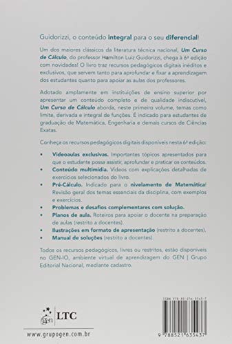 Um Curso de Cálculo - Vol. 1: Volume 1