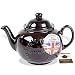  Handmade Original Brown Betty 4 Cup Teapot with "Original Staffordshire" Logo (1-Pack) 