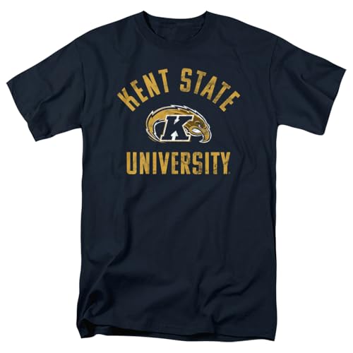 LOGOVISION Kent State University Large Unisex Adult T Shirt, Navy, X-Large