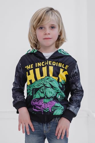 Image of Marvel Boys' Cosplay Fleece Zip-Up Hoodie Little Kid to Big Kid