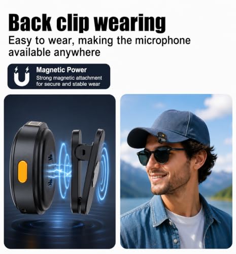 Image of Fire turtle Q-8 Dual Wireless Lavalier Microphone for Camera, Android & iPhone, 2.4GHz Stable Transmission, Noise Cancellation, Plug & Play Mic for YouTube, Vlogging & Interviews