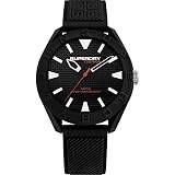Superdry Herren Analog Quarz Uhr mit Silikon Armband SYG243B