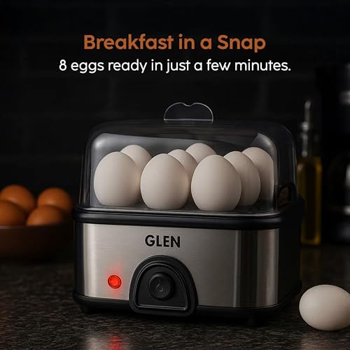 Image of Egg Boiler Steamer Boils upto 8 Eggs Auto shut Off, Push Button Start 350W (SA3036EBS)