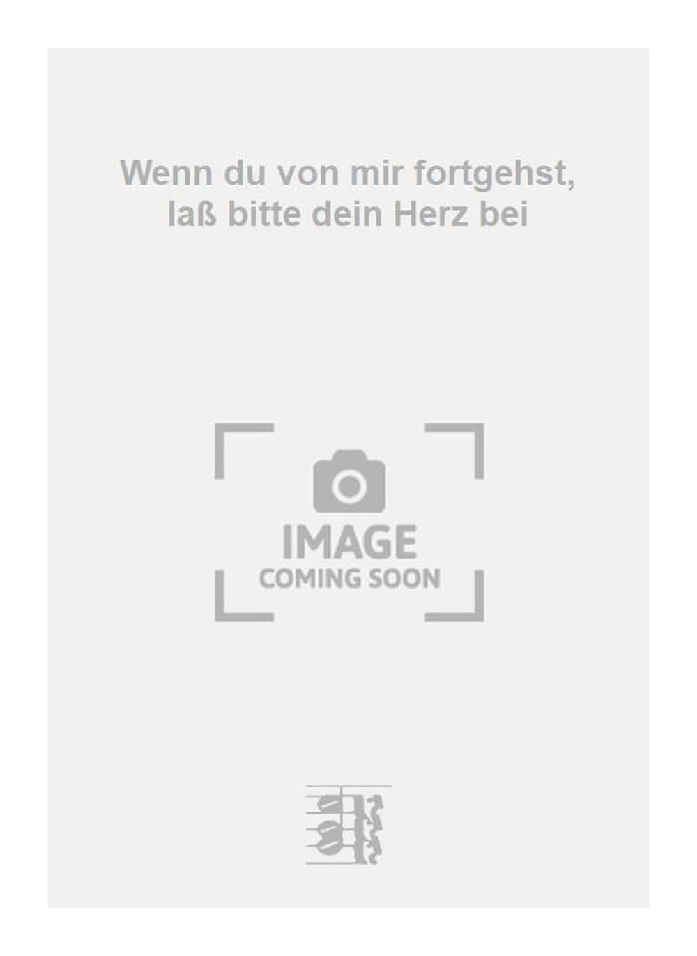 Wenn du von mir fortgehst, laß bitte dein Herz bei. Salon Orchestra.