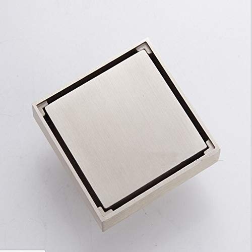 Siphon de sol de salle de bain noir pour douche italienne moderne